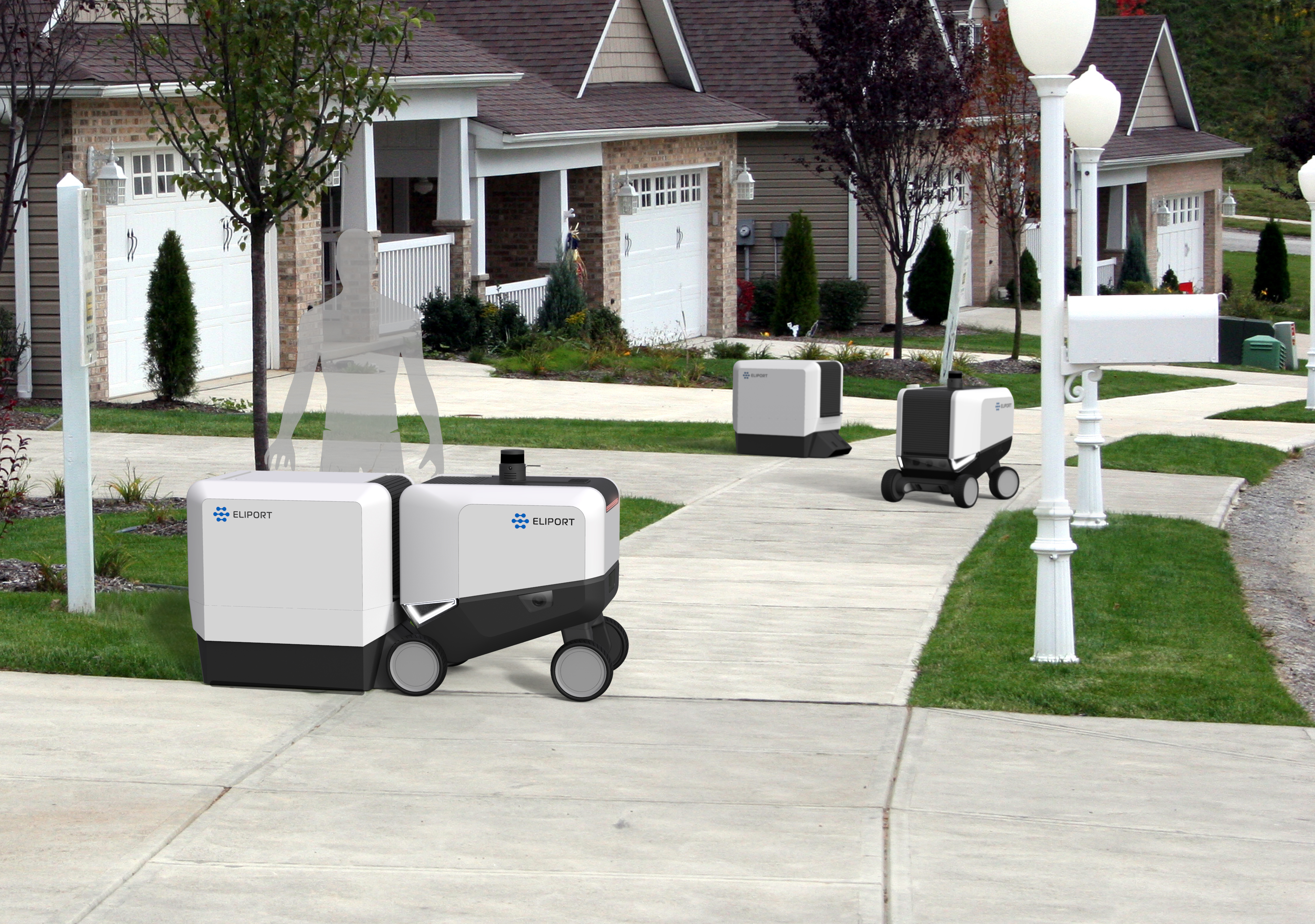 Eliport: Friendly neighborhood robots for cheaper last-mile deliveries